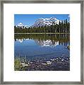 Mountain Lake In Kananaskis Alberta Framed Print