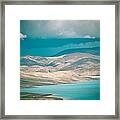 Mountain Lake In Tibet Peiku-tso Framed Print