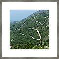Mountain Road To Petrovac - Montenegro Framed Print