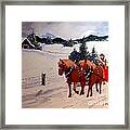 Mountain Sleigh Ride Framed Print