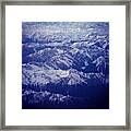 #mountain #snow #nz Framed Print