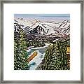 Mountain Spring - Banff Springs Framed Print