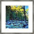 Mountain Stream In Fall Glenwood Canyon Framed Print
