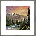 Mountain Sunset Framed Print