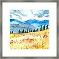 Mountain View Framed Print