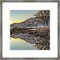 Mountains And Trees Framed Print