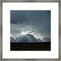 Teton Mountain Range Framed Print