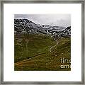 Mountainscape With Snow Framed Print