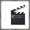 Movie Clapper Board,movie Production, Framed Print