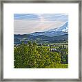 Mt Hood And Hood River Valley Framed Print