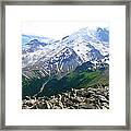 Mt Rainier From Sunrise Framed Print