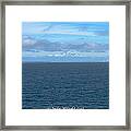 Mt. Ranier From Pacific Ocean Framed Print