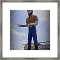 Muffler Man Framed Print