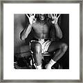Muhammad Ali Showing Off Framed Print
