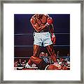 Muhammad Ali Versus Sonny Liston Framed Print