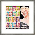 Multiple Marilyn Framed Print