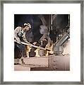 Muscle Shoals Smelting Furnace 1942 Framed Print