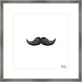 Mustache Framed Print