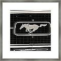 Mustang Emblem Framed Print