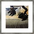 My Babies They Love Each Other #pitbull Framed Print