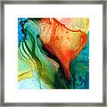 My Cup Runneth Over - Abstract Art By Sharon Cummings Framed Print