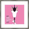 My Giro D'italia Minimal Poster Framed Print
