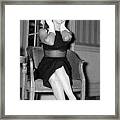 Bashful Marilyn Monroe Framed Print