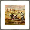 My Rendition Of Millet S The Gleaners Framed Print