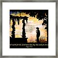 My Soul Waiteth On The Lord Framed Print