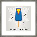 My Superhero Ice Pop - Superman Framed Print
