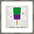 My Superhero Ice Pop - The Hulk Framed Print My Superhero Ice Pop - The Hulk Framed Print