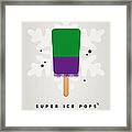 My Superhero Ice Pop - The Hulk Framed Print