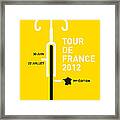 My Tour De France 2012 Minimal Poster Framed Print