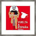 My Vuelta A Espana Minimal Poster 2014 Framed Print