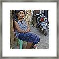 Myanmar Portrait Framed Print