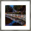 Mystic River Wall Reflection Framed Print