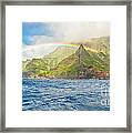Na Pali Coast Rainbow Framed Print