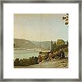 Veduta Del Tevere Framed Print