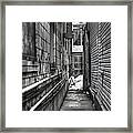 Narrow Alley Framed Print