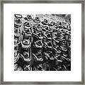 Nashville Hats Black And White Framed Print