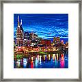 Nashville Skyline Framed Print