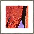 Natural Arch At A Desert, Teardrop Framed Print