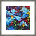 Nature's Palette - Himalayan Blue Poppy Oil Painting Meconopsis Betonicifoliae Framed Print
