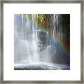 Natures Rainbow Falls Framed Print