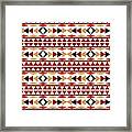 Navajo White Pattern Framed Print