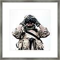 Navy Seal Scout Looking Framed Print