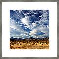 Near The Intersection Of God And The Eastern Sierras Framed Print