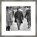 Negro Escorted To College Framed Print