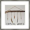 New 'crystal Waves' Driftwood Art Framed Print