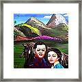 New King And Queen Of Bhutan Framed Print